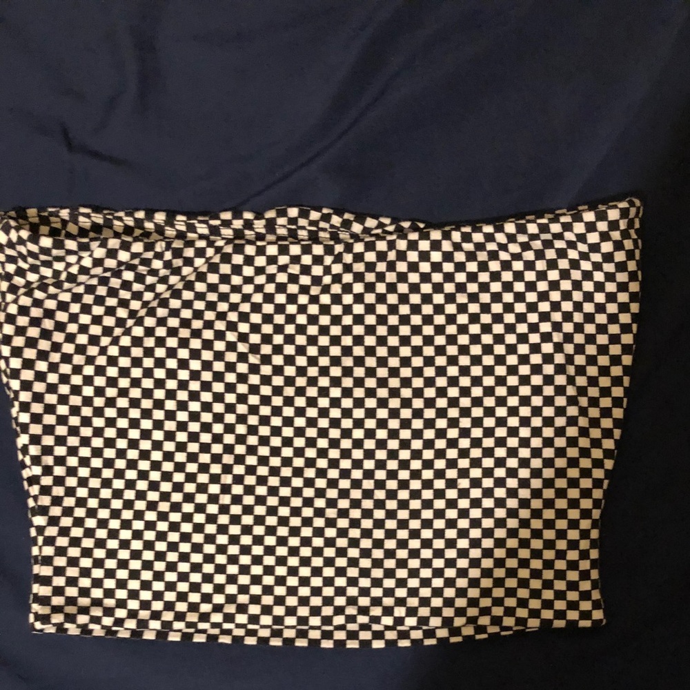 Checkered Tube Top